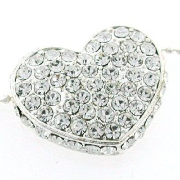 NIB Contessa Crystal Heart Pendant Necklace - Picture 3 of 3